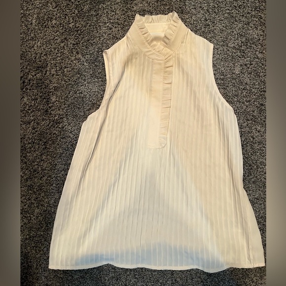 Tory Burch Tops - Tory Burch Cream Sleeveless Blouse medium